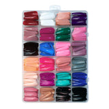 576 Pcs Nails Kitt (24 PCS) Colorful Nails